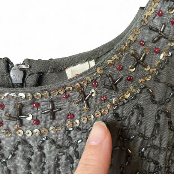 NWT Raga Beaded Sequin Shift Dress – Art Deco Boho Cocktail Mini - Picture 5 of 8